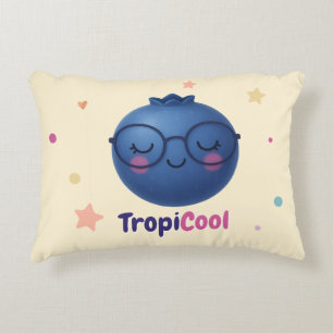 Almofada Decorativa TropiCool Mirtilo – Frutas Kawaii