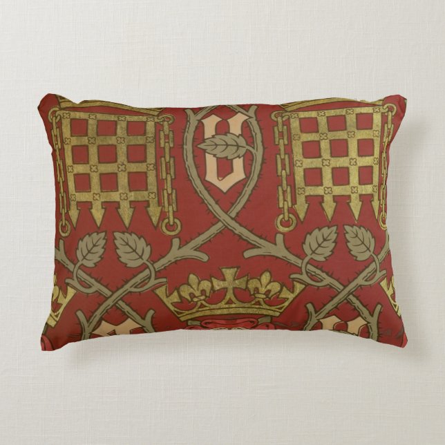 Almofada Decorativa "Tudor aumentou", papel de parede da reprodução (Frente)