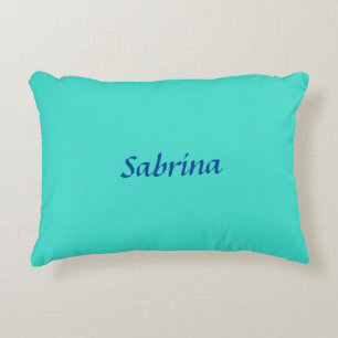 Almofada Decorativa Turquoise Blue Professional Modern Name