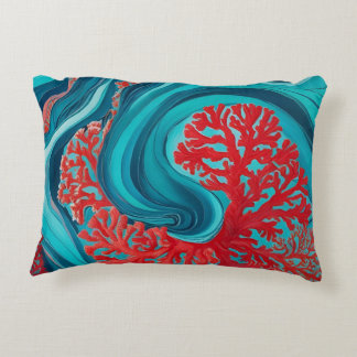 Almofada Decorativa Turquoise Sea Vibes AI arte
