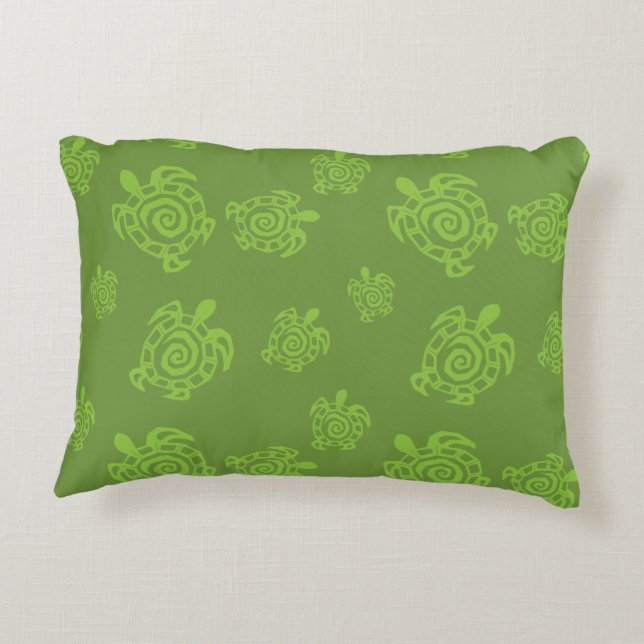 Almofada Decorativa Turtle Green Impressão (Verso)