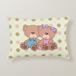 Almofada Decorativa Twin Boy e Girl Bear