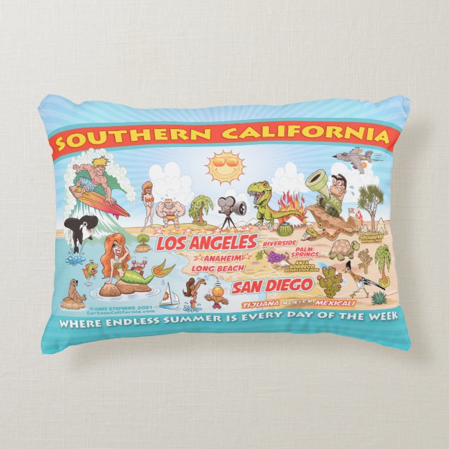 Almofada Decorativa Ultimate Sunny California (Frente)