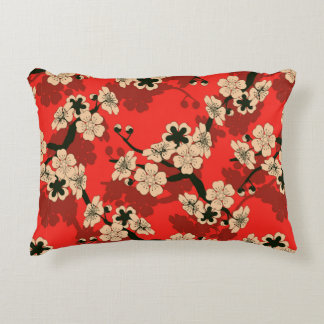 Almofada Decorativa um azulejo sem costura no estilo japonês com uma c