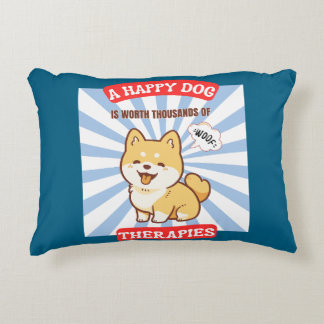 Almofada Decorativa Um cachorro feliz Shiba cachorro fofo