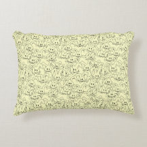 Um monte de Bunnies em amarelo - padrão sem costur