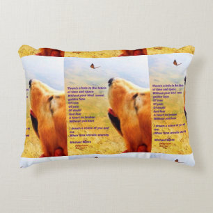 Almofada Decorativa Um poema celebrando a memória de um animal de est