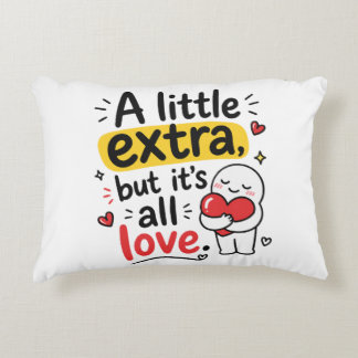 Almofada Decorativa Um Pouco Extra Mas Todo Amor Design Fofo