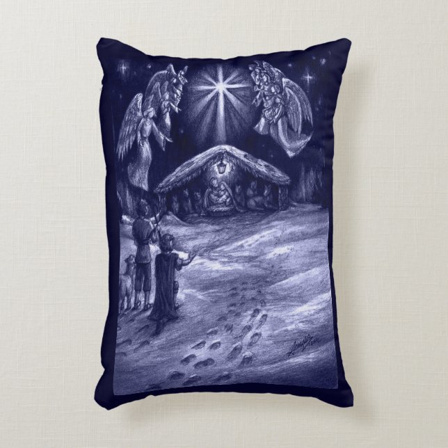 Almofada Decorativa Um salvador é Nascer! (Frente(Vertical))