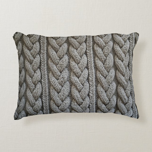 Almofada Decorativa Um tecido de malha (Frente)