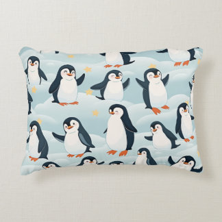 Almofada Decorativa um travesseiro de pinguim bonito