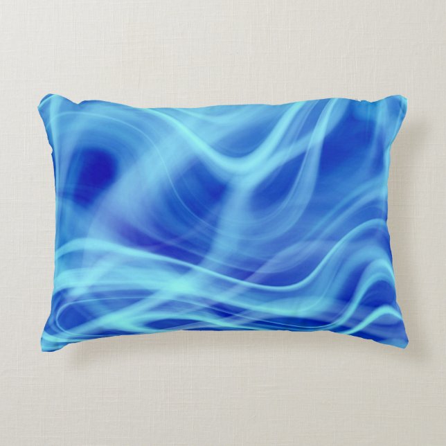 Almofada Decorativa Uma Névoa Azul Mística (Frente)