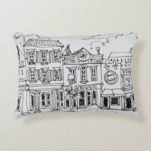 Almofada Decorativa Uma vista da M Street em Georgetown, Washington DC