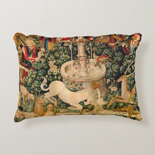 Almofada Decorativa Unicorn Tapestries Encontrou Legenda Mítica (Frente)