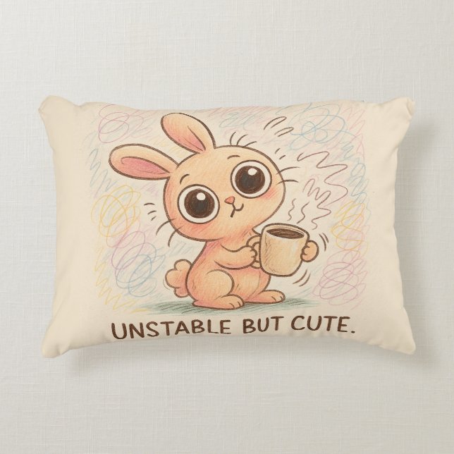 Almofada Decorativa Unstable but Cute (Frente)