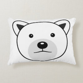 Almofada Decorativa Urso Polar de Cartoon Bonito