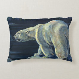 Almofada Decorativa Urso Polar Vintage, Animais Marinhos Árcticos