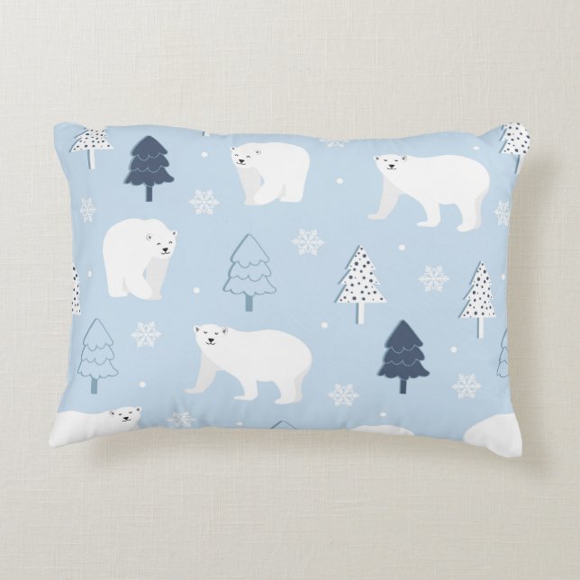 Almofada Decorativa Ursos Polares Cuxos (Verso)