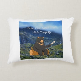Almofada Decorativa Ursos se divertem mais enquanto acampam