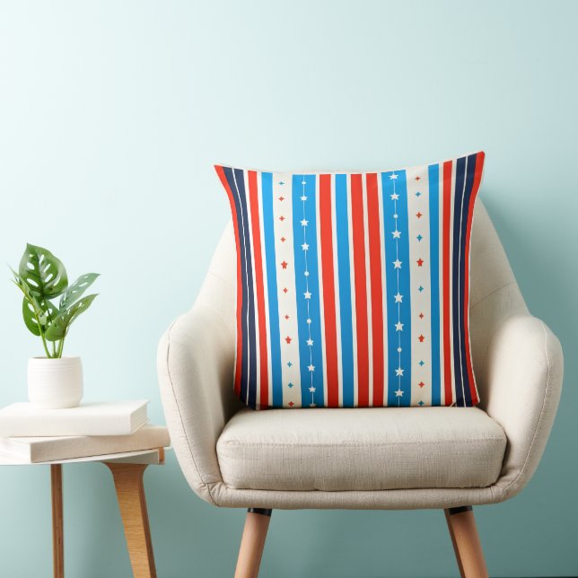 Almofada Decorativa USA Grand Old Stripes (Cadeira)
