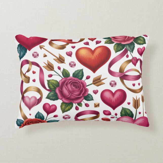 Almofada Decorativa Valentine’s Day Throw Pillow Collection | Romantic (Frente)