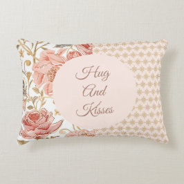 Almofada Decorativa Valentine's Day, Hug and Kisses, Flowers, Pixels