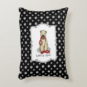Almofada Decorativa Vamos! Cão de Terrier Walk Wheaten (batido em 1b2