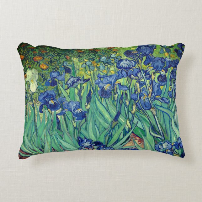 Almofada Decorativa Van Gogh Art Irises (Frente)