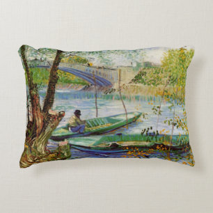 Almofada Decorativa Van Gogh Pesca na Primavera, Pont de Clichy