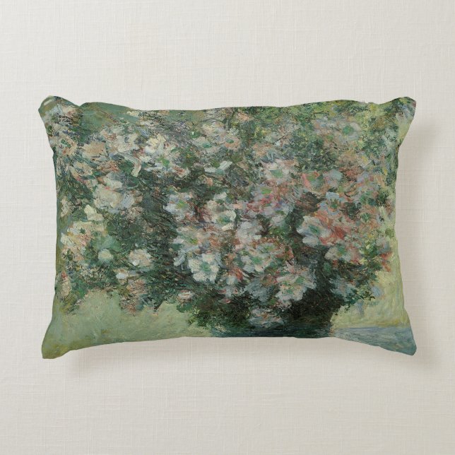 Almofada Decorativa Vaso de Flores por Claude Monet (Frente)