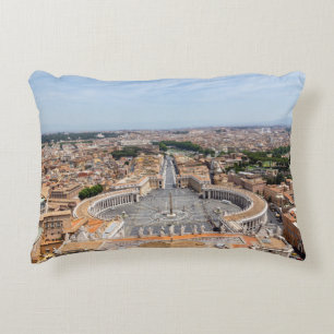 Almofada Decorativa Vaticano, Itália: Rua, a vista aérea de Peter Sq