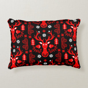 Almofada Decorativa Vedante de Natal Vermelho escandinavo