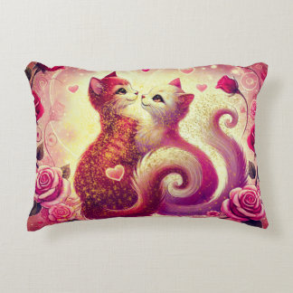 Almofada Decorativa Vela Aromática Gatos Rosa