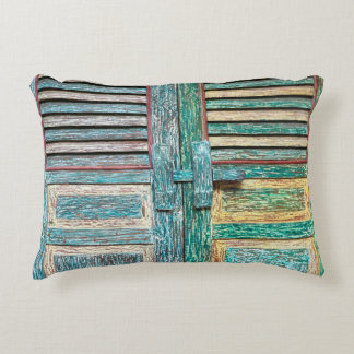 Almofada Decorativa velha porta de madeira de vintage