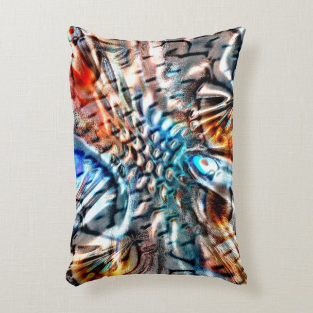 Almofada Decorativa Veludo ou plumagem cor-de-rosa brilhante (Frente(Vertical))