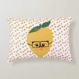 Almofada Decorativa Verão Limão Cartoon Desenho à Mão