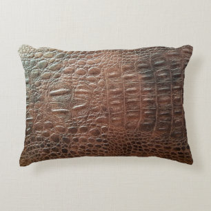 Almofada Decorativa Verdadeira textura de couro natural, enfeite
