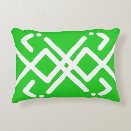 Almofada Decorativa Verde e branco Sha 1