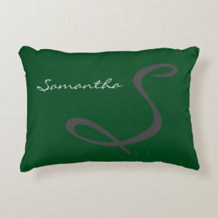 Almofada Decorativa verde na moda chique moderno simples elegante do