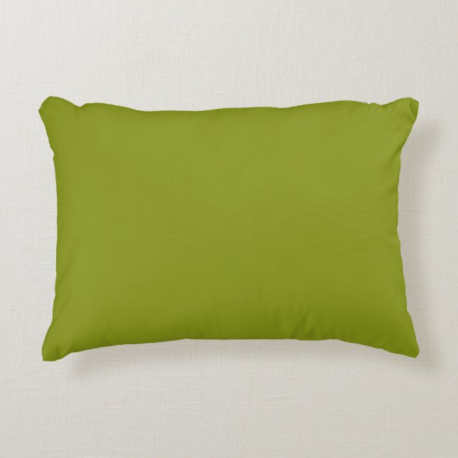 Almofada Decorativa Verde na Moda (cor sólida) (Frente)