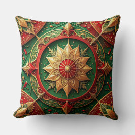 Almofada Decorativa Verde Vermelha de Natal