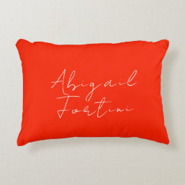 Almofada Decorativa Vermelho branco mínimo profissional moderno