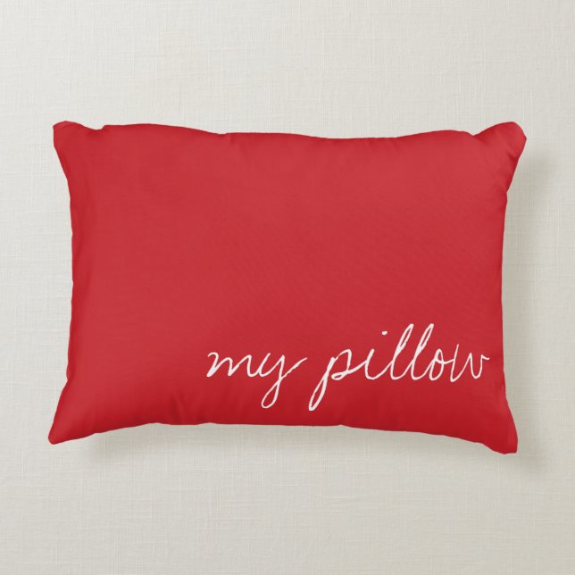 Almofada Decorativa Vermelho Cardinal Personalizado (Verso)