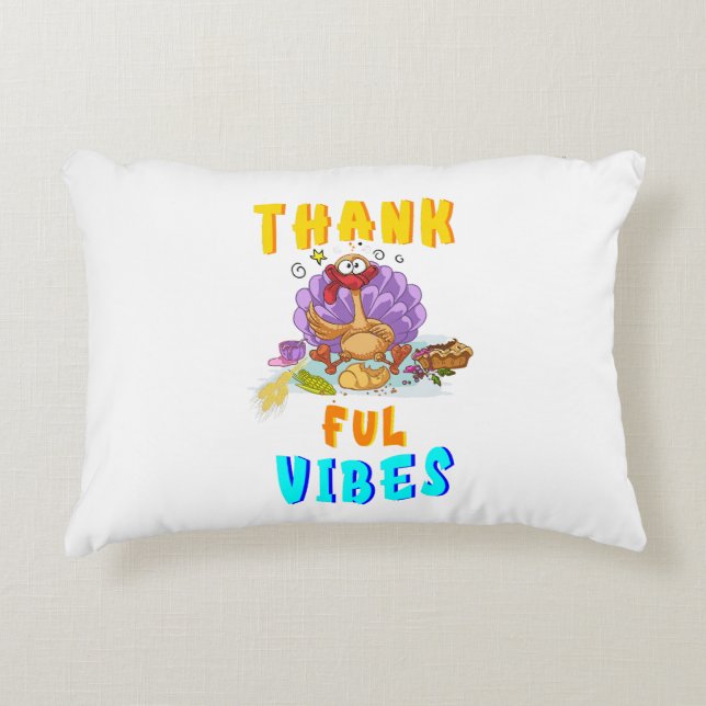 Almofada Decorativa Vibes agradecidas (Frente)