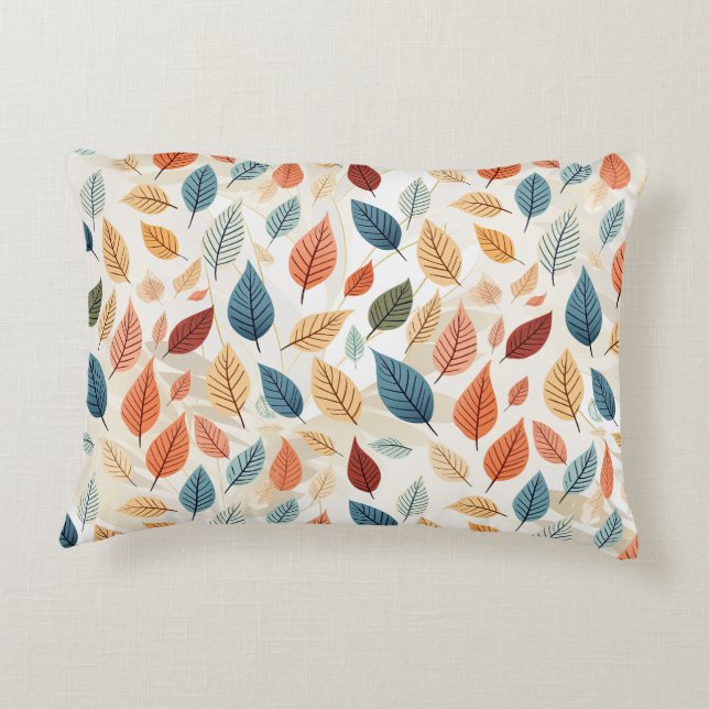 ALMOFADA DECORATIVA VIBRANT LEAF PATTERNS (Verso)
