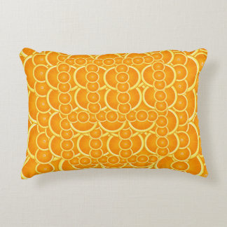Almofada Decorativa Vibrant Orange Citrus Pattern Design