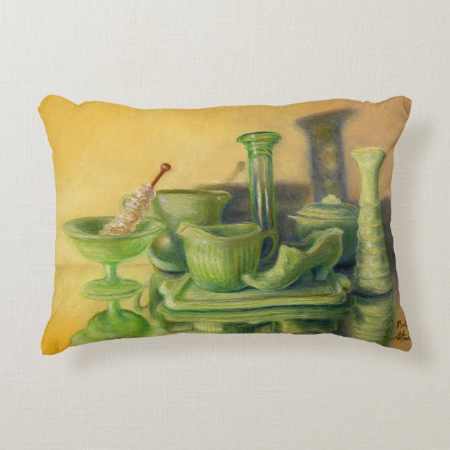 Almofada Decorativa "Vidro Verde" (Frente)