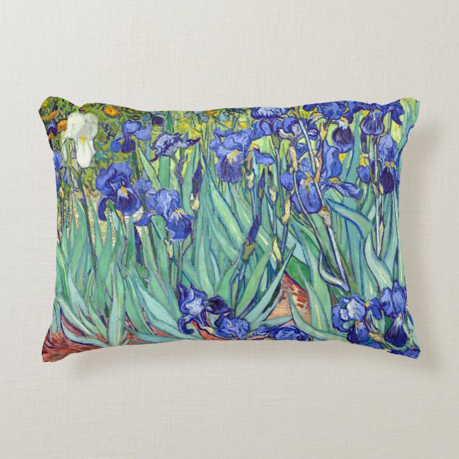 Almofada Decorativa Vincent Van Gogh 1898 irrises (Frente)