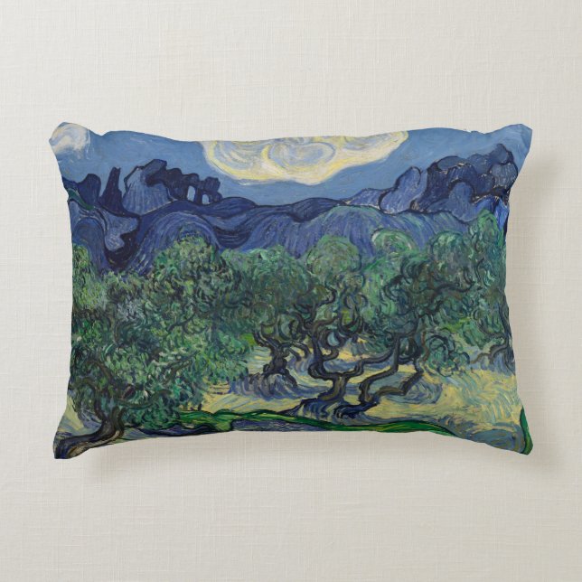 Almofada Decorativa Vincent van Gogh - As Oliveiras (Frente)
