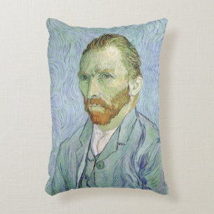 Almofada Decorativa Vincent van Gogh - Autorretrato de Van Gogh em Azu